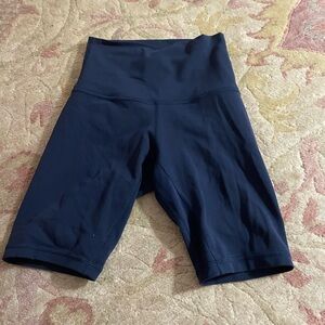 lululemon navy biker shorts